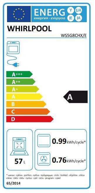 Whirlpool WS5G8CHX/EU hind ja info | Gaasipliidid | kaup24.ee