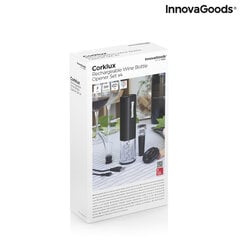 Перезаряжаемая электрическая пробка с аксессуарами для вина Corklux InnovaGoods цена и информация | Столовые и кухонные приборы | kaup24.ee