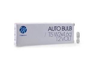 Autopirn M-Tech T5 12V 2.3W цена и информация | Автомобильные лампочки | kaup24.ee