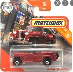 2020 - 038 - GKM57 Matchbox 1948 Willys Jeepster цена и информация | Игрушки для мальчиков | kaup24.ee