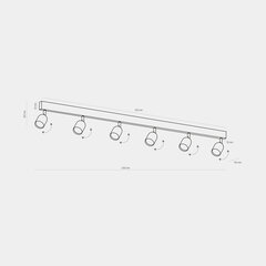 TK Lighting потолочный светильник Top 1026 цена и информация | Потолочные светильники | kaup24.ee