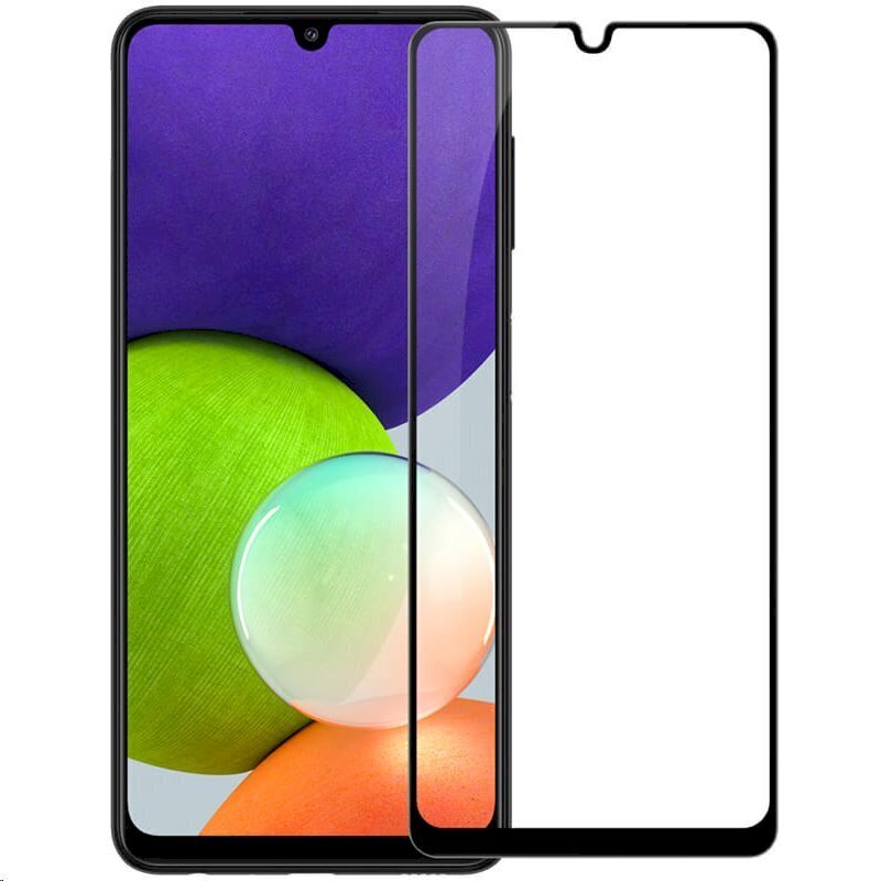 Kaitseklaas Nillkin 2.5D CP+ PRO sobib Samsung Galaxy A22 4G, must hind ja info | Ekraani kaitsekiled | kaup24.ee