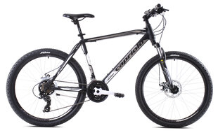 Maastikuratas Capriolo MTB Oxygen 26", must/valge hind ja info | Jalgrattad | kaup24.ee