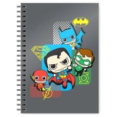 DC Comics Chibi kaustik A5 Justice League hind ja info | Vihikud, märkmikud ja paberikaubad | kaup24.ee