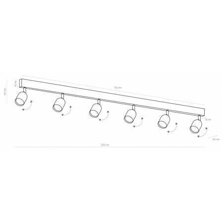 Laevalgusti TK Lighting Top 1019 hind ja info | Laelambid | kaup24.ee