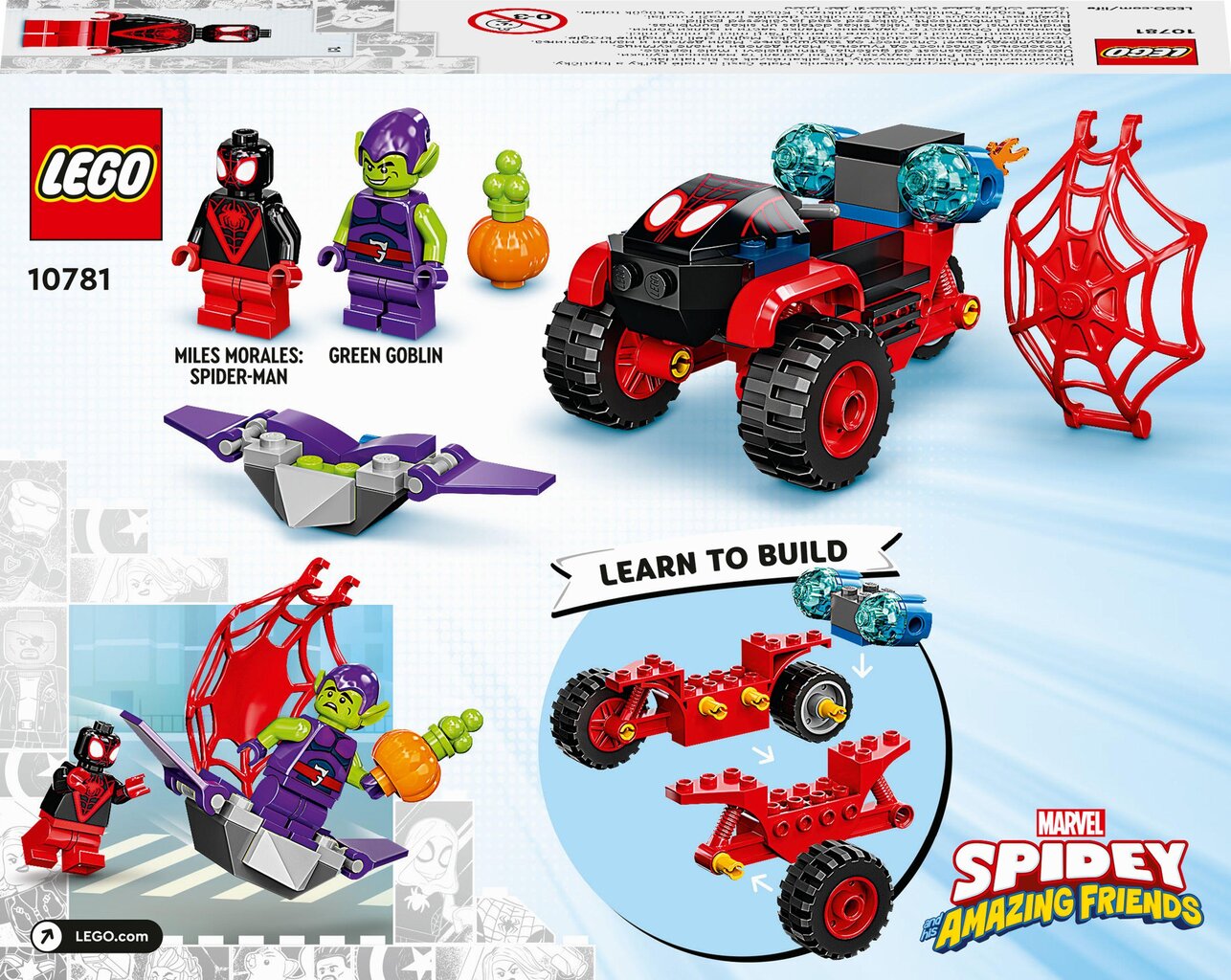 10781 LEGO® Super Heroes Ämblikmees tehno kolmerattaline jalgratas цена и информация | Klotsid ja konstruktorid | kaup24.ee