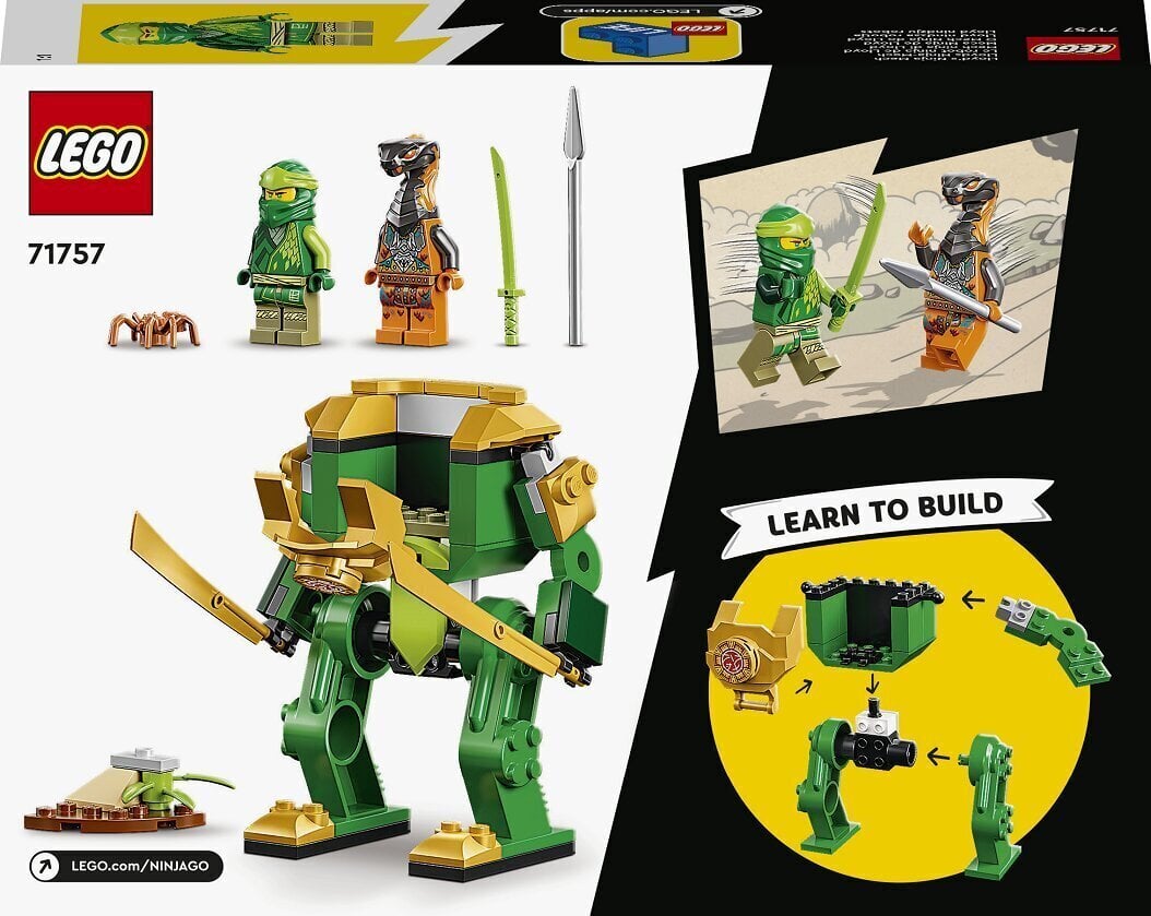 71757 LEGO® NINJAGO Lloyd ninja robot цена и информация | Klotsid ja konstruktorid | kaup24.ee