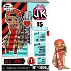 Кукла L.O.L. Surprise! JK M.C. Swag Mini Fashion Doll цена и информация | MUST Металлическая бутылочка с Ярким рисунком (без BPA) (500ml) для мальчиков от 3+ лет Серая с Машинкой | kaup24.ee