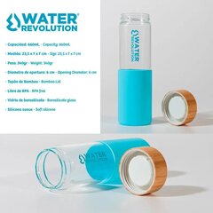 Water Revolution oranþ silikooniga klaasist veepudel 660 ml hind ja info | Joogipudelid | kaup24.ee