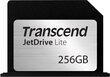 Transcend JetDrive Lite 130 256 GB, mõeldud Apple MacBook Pro Retina 15 hind ja info | Fotoaparaatide mälukaardid | kaup24.ee