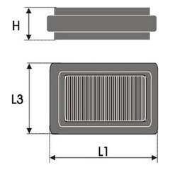 Õhufilter Green Filters P950334 hind ja info | Lisaseadmed | kaup24.ee