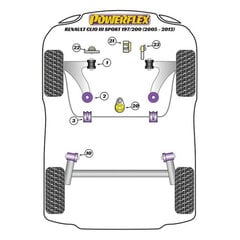 Silentblock Powerflex PFF60-803-21BLK. hind ja info | Lisaseadmed | kaup24.ee