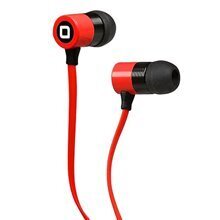 SBS In-ear stereo earset Studiomix 60 , flat cable universal jack 3,5 mm stereo, with answer button,Red hind ja info | Kõrvaklapid | kaup24.ee