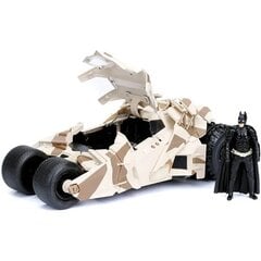 DC Comics Pimeduse Rüütel: Metallist Batmovil camouflage car + figuur Komplekt hind ja info | Poiste mänguasjad | kaup24.ee