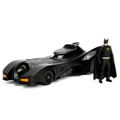 DC Comics Batman Metallist Batmovil 1989 car + figuur Komplekt hind ja info | Poiste mänguasjad | kaup24.ee