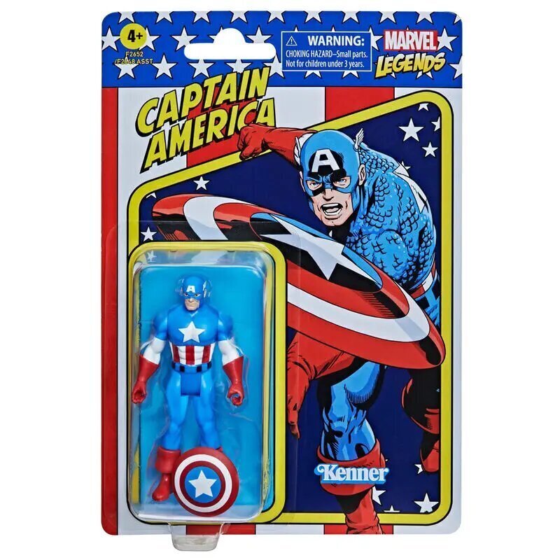 Marvel retro mänguasi figuur 9,5 cm Kapten Ameerika цена и информация | Poiste mänguasjad | kaup24.ee