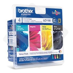 BROTHER VALUE PACK (LC-1100BK/C/M/Y) цена и информация | Картриджи для струйных принтеров | kaup24.ee