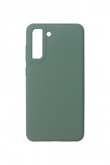 JM LIQUID SILICONE case Samsung Galaxy S21 FE 5G, Olive Green hind ja info | Telefoni kaaned, ümbrised | kaup24.ee