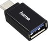HAMA USB-C Adapter USB-C plug - USB 3.1 A socket hind ja info | USB jagajad, adapterid | kaup24.ee