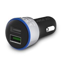 Savio SA-06 черное 2xUSB автомобильное зарядное устройство для телефона цена и информация | Зарядные устройства для телефонов | kaup24.ee