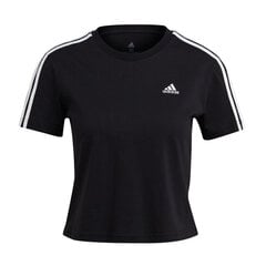 Naiste T-särk Adidas Essentials Loose Crop W GL0777, must цена и информация | Женские футболки | kaup24.ee