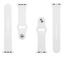 Kellarihm silikoonist Tactical 465 sobib Apple Watch 1/2/3/4/5/6/7/SE 38/40/41 mm, valge hind ja info | Nutikellade ja nutivõrude tarvikud | kaup24.ee