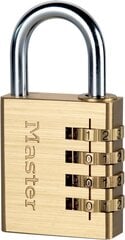 Tabalukk MASTER LOCK 604EURD kombinatsiooniga (3ZM085) цена и информация | Дверные замки | kaup24.ee