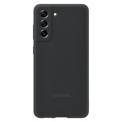 Samsung Galaxy S21 FE, dark gray - Smartphone silicone cover hind ja info | Telefoni kaaned, ümbrised | kaup24.ee