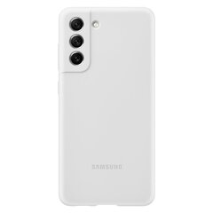 Силиконовый чехол Samsung Galaxy S21 FE белый EF-PG990TWEGWWW цена и информация | Чехлы для телефонов | kaup24.ee