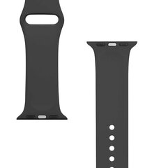 Kellarihm silikoonist Tactical 456 sobib Apple Watch 1/2/3/4/5/6/7/SE 38/40/41 mm, must hind ja info | Nutikellade ja nutivõrude tarvikud | kaup24.ee