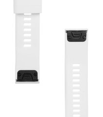 Tactical 431 Silicone Band for Garmin Fenix 5/6 QuickFit 22mm White цена и информация | Аксессуары для смарт-часов и браслетов | kaup24.ee