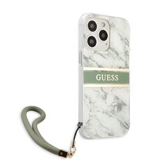 GUHCP13LKMABGN Guess TPU Marble Stripe Case for iPhone 13 Pro Green цена и информация | Чехлы для телефонов | kaup24.ee