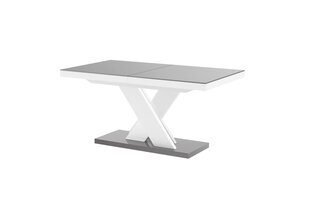 Раздвижной стол Xenon Lux Szary Mat Bialy Polysk цена и информация | Кухонные и обеденные столы | kaup24.ee