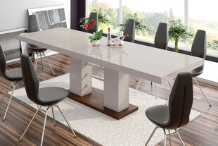 Раздвижной стол Linosa 2 Cappucino Polysk Braz цена и информация | Кухонные и обеденные столы | kaup24.ee