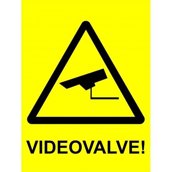 Videovalve 15x20 pvc hind ja info | Infosildid | kaup24.ee