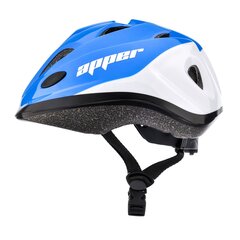 Детский велосипедный шлем Meteor KS07, синий/белый цена и информация | Шлемы | kaup24.ee