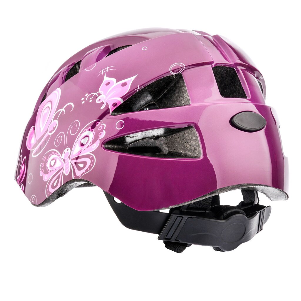 Laste jalgrattakiiver Meteor KS08 Pink Butterflies, roosa цена и информация | Kiivrid | kaup24.ee