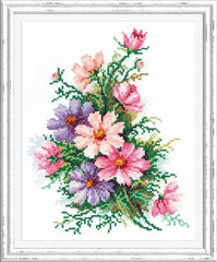 Набор для вышивания Magic Needle  "Cosmos Flowers" 40-54 цена и информация | Принадлежности для вышивания | kaup24.ee