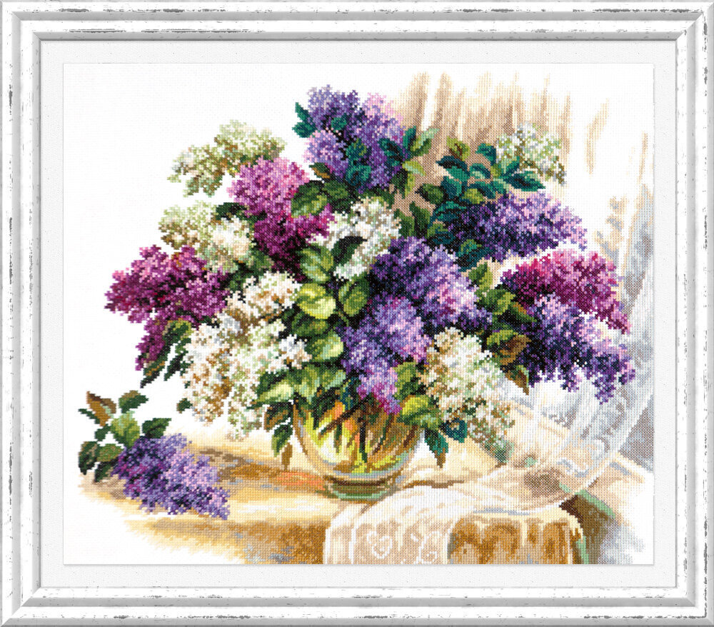 Tikkimiskomplekt Magic Needle "The Scent of Lilacs" 40-64 hind ja info | Tikkimistarvikud | kaup24.ee