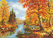 Tikkimiskomplekt Magic Needle "Golden Autumn" 45-02 цена и информация | Tikkimistarvikud | kaup24.ee