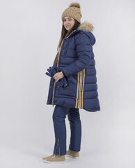 Синие вязаные перчатки для девочек Gulliver цена и информация | Зимняя одежда для детей | kaup24.ee