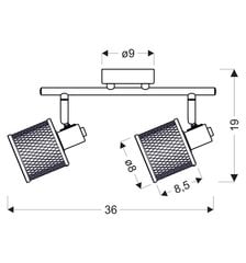 Candellux valgustusi Canabera 92-81766 hind ja info | Laelambid | kaup24.ee