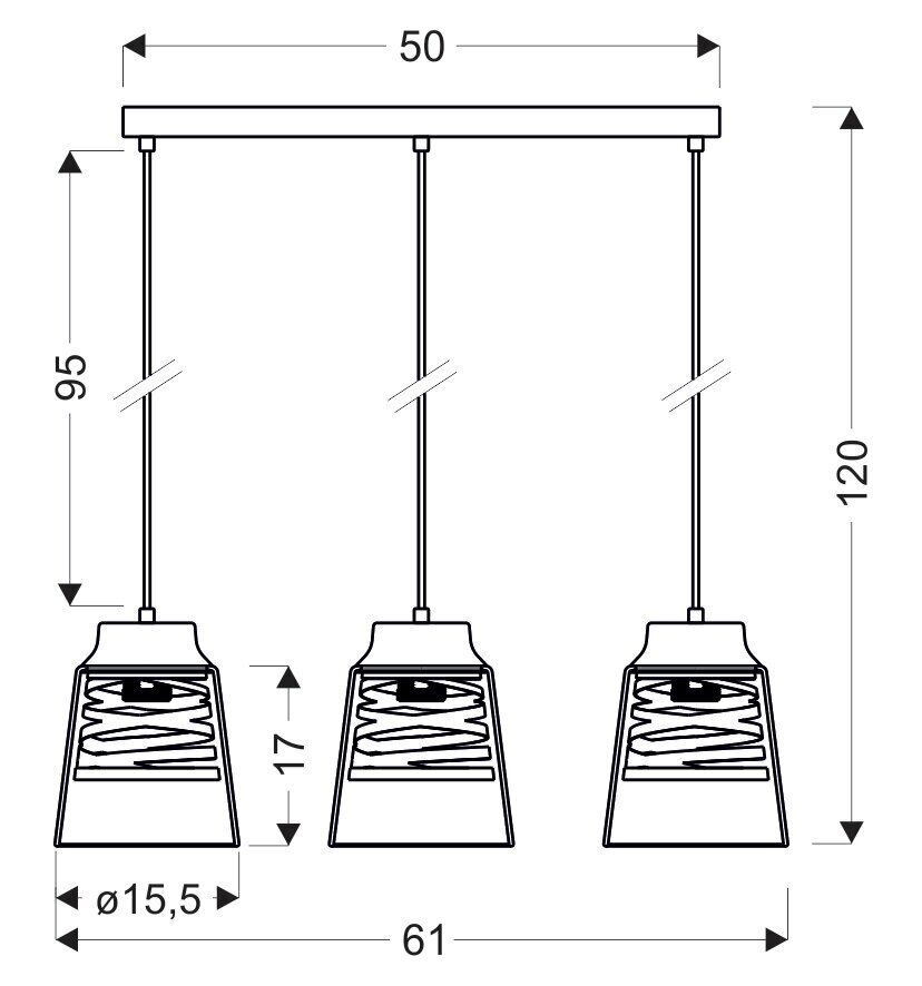 Candellux valgusti Fresno 33-78094 hind ja info | Rippvalgustid | kaup24.ee