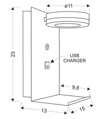 Candellux valgusti Compact 21-76052 hind ja info | Seinavalgustid | kaup24.ee