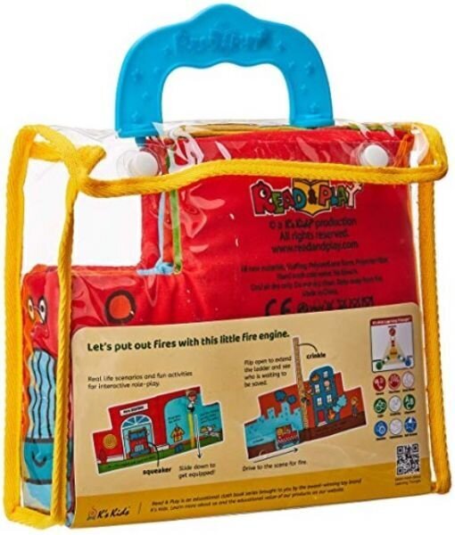 Pehme raamat "Väike tuletõrjeauto" / K´sKids Read & Play hind ja info | Imikute mänguasjad | kaup24.ee
