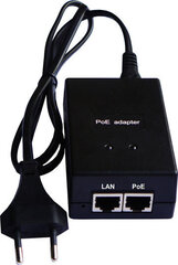 PoE -injector 1 kanal POE-004, 48V, 0,4A hind ja info | USB jagajad, adapterid | kaup24.ee