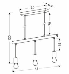 Candellux lighting valgusti Izzy 33-78070 hind ja info | Rippvalgustid | kaup24.ee