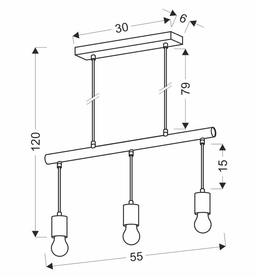 Candellux lighting valgusti Izzy 33-78070 цена и информация | Rippvalgustid | kaup24.ee