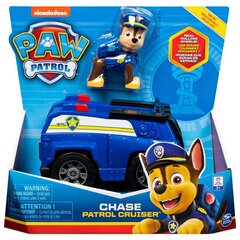 Paw Patrol Chase Patrol Cruiser - машина с коллекционной фигуркой Чейза цена и информация | Игрушки для мальчиков | kaup24.ee