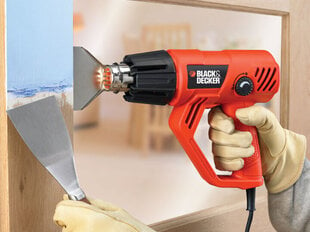 Black & Decker KX2001-QS heat gun 500 l/min 600 °C 2000 W Black, Red цена и информация | Строительные фены | kaup24.ee